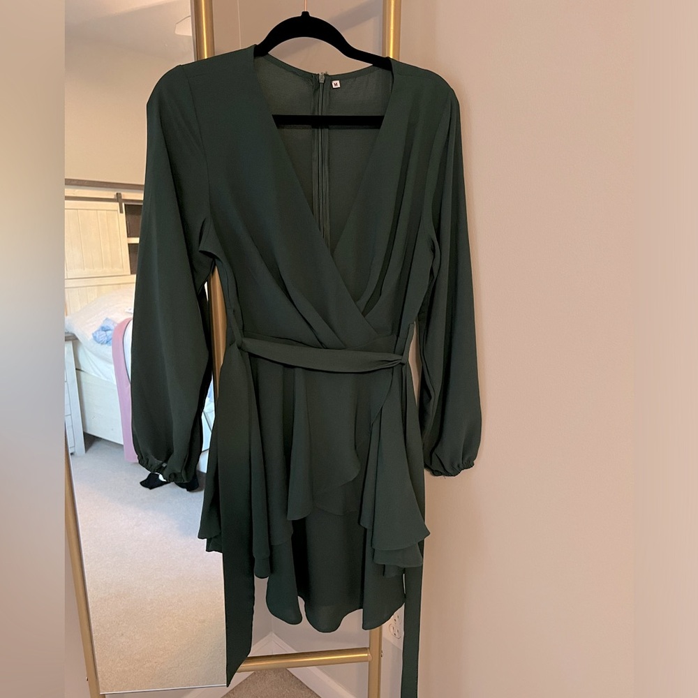 Dark green dress